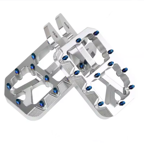 E Moto CNC Titanium Pegs