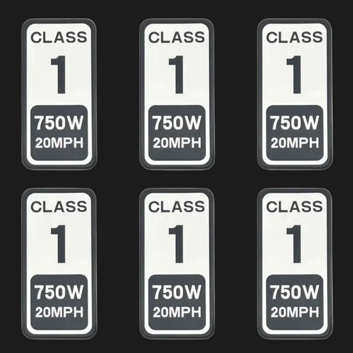 Tn Racing 'Class' stickers (1,2 and 3)
