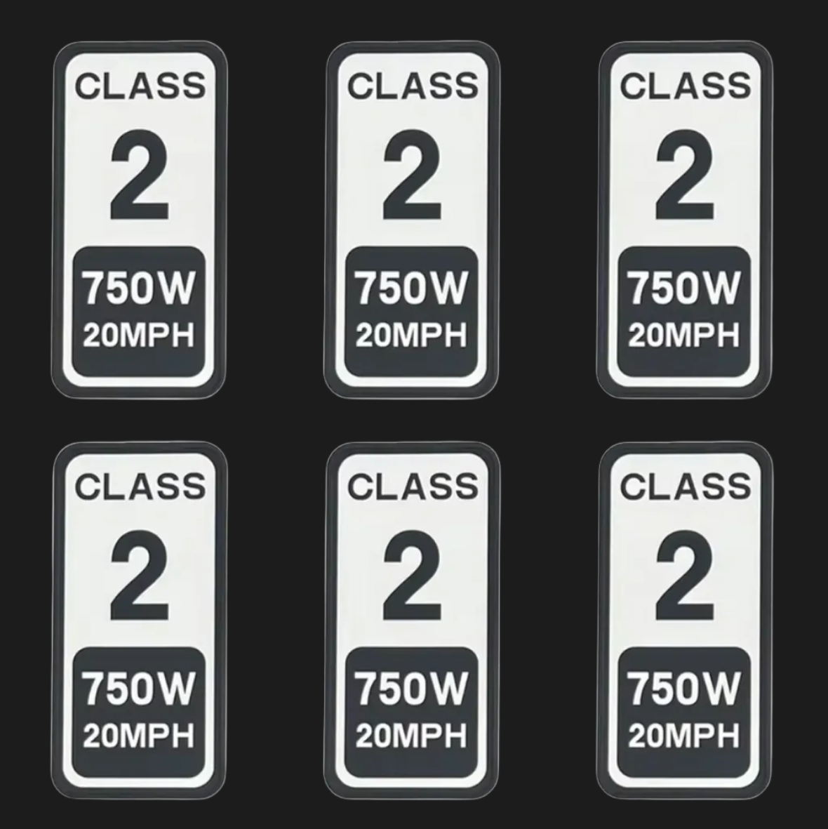 Tn Racing 'Class' stickers (1,2 and 3)